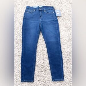 7 For All Mankind Dark Blue Skinny Jeans